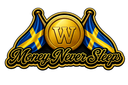 Sticker - Money Never Sleeps 7cm