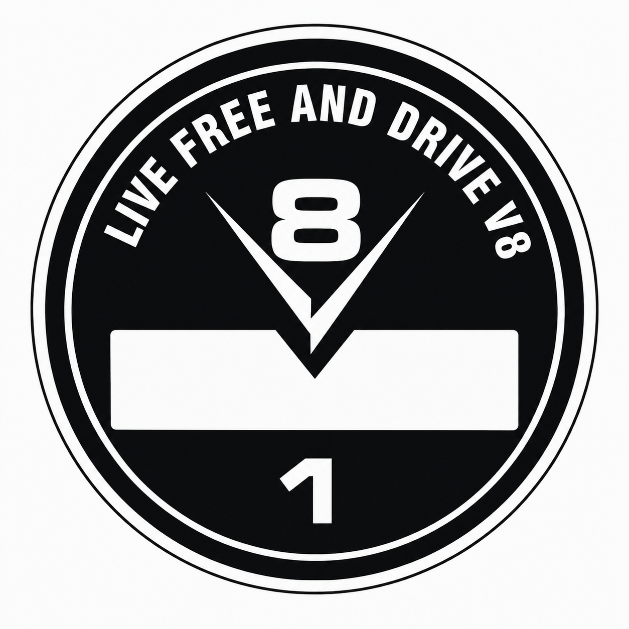 Sticker - V8 8cm