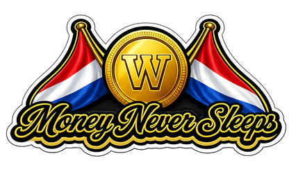 Sticker - Money Never Sleeps 7cm
