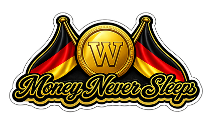 Sticker - Money Never Sleeps 7cm