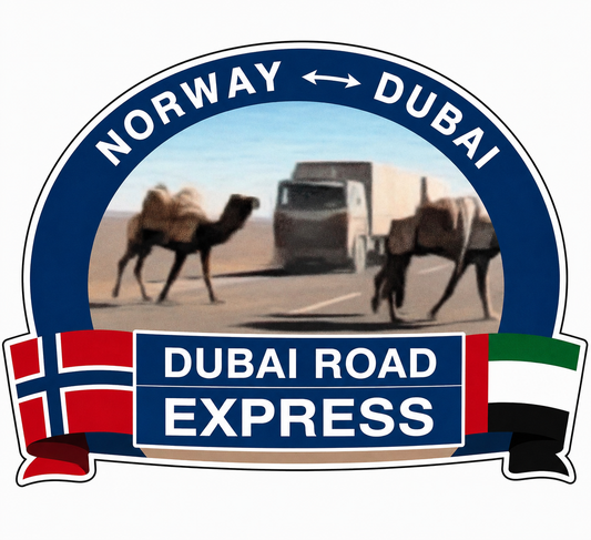 Sticker - Norway -> Dubai 8cm