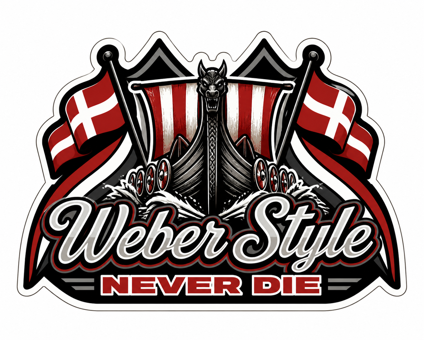 Sticker - Weber Style Never Die 8cm