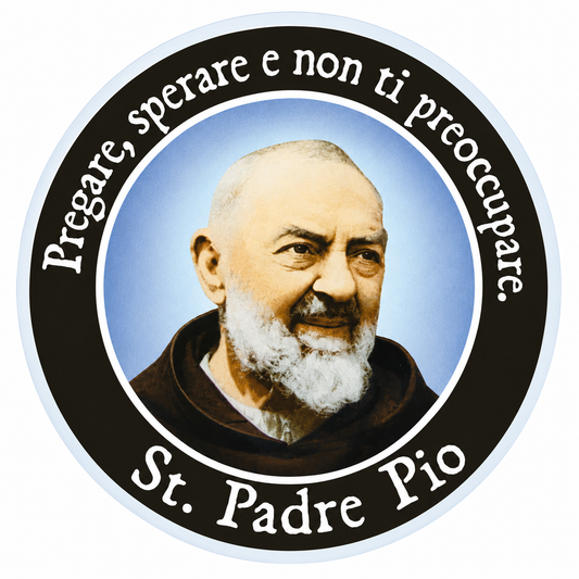 Sticker - St. Padre Pio 8cm
