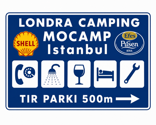 Sticker - Londra Camping 8cm