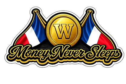 Sticker - Money Never Sleeps 7cm