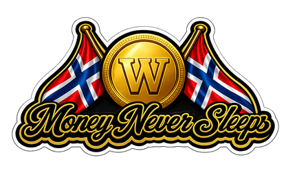 Sticker - Money Never Sleeps 7cm